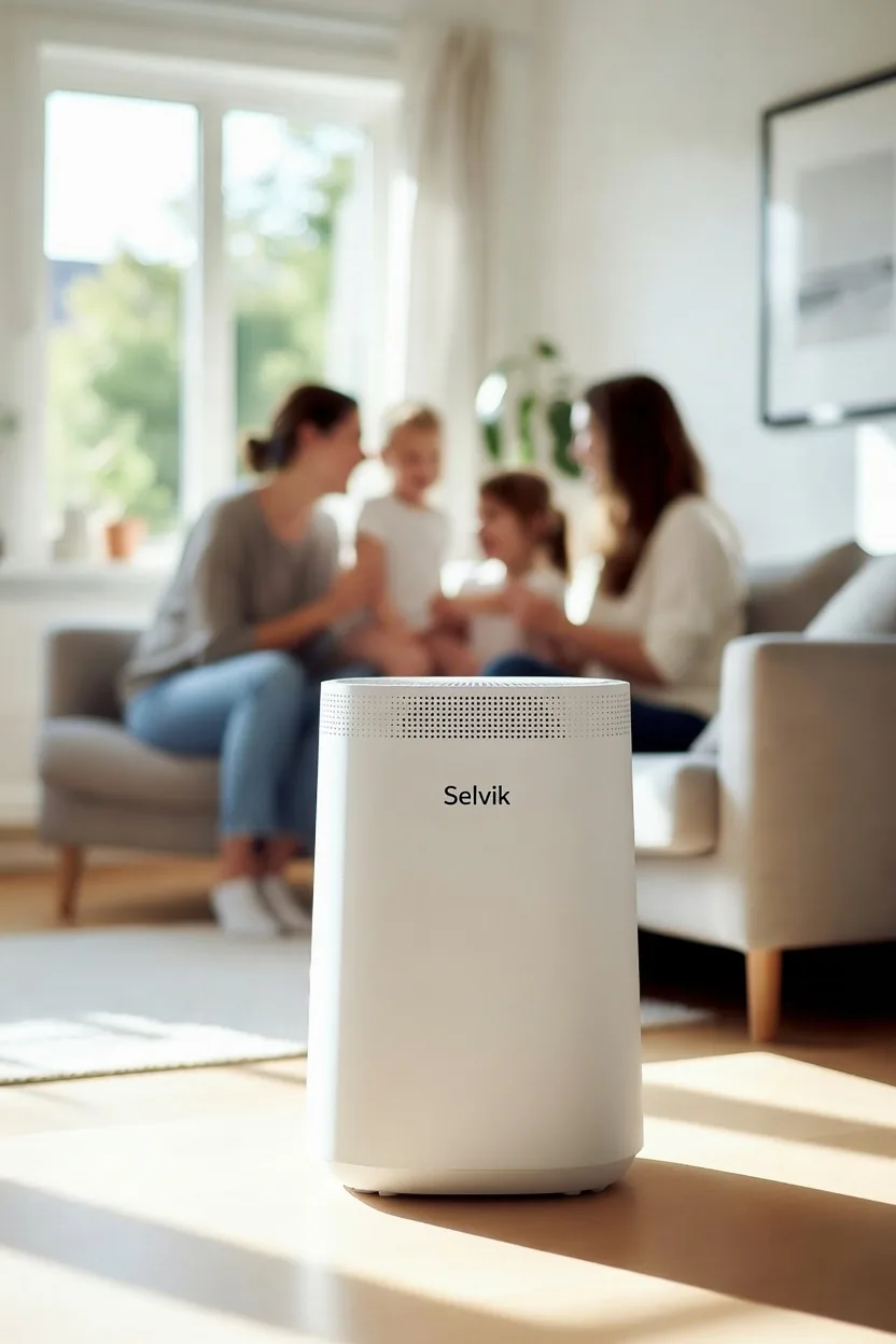 White HEPA air purifier