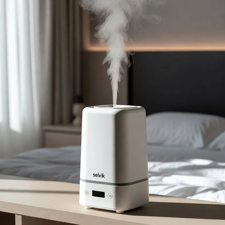 Selvik humidifier in a living room